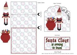 Santa Easel Card