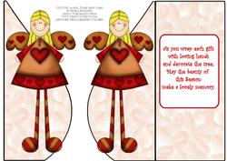 Country Angel Tear Drop Card