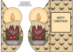 Candle Tear Drop Card
