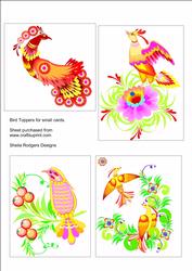 Bird Toppers for Small Cards