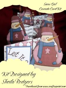 Snow Girl Cascade Card Kit