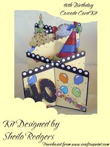 40th Birthday Cascade Card Kit