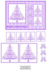 Purple Christmas Trees