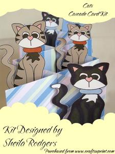 Cats Cascade Card Kit