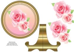 Pink Rose Plate
