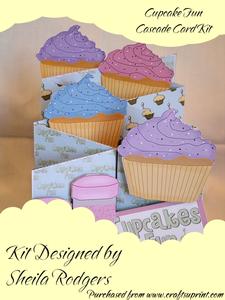 Cupcake Fun Cascade Card Kit