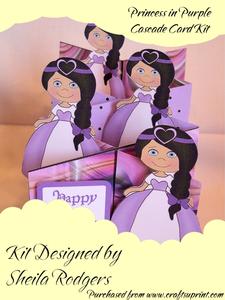 Princess in Purple Cascade Card Kit