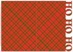 Ho Ho Ho Cut Edge Card Blank
