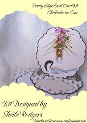 Pretty Edge Easel Card Kit Chickadee on Cone