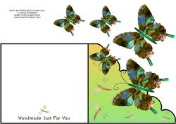 Shiny Butterflies Cut and Fold