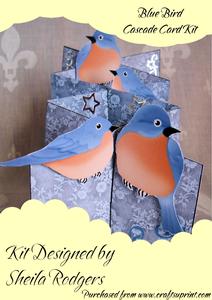 Blue Bird Cascade Card Kit