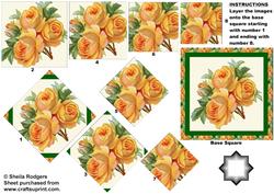 Yellow Roses Star Pyramid