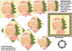 Christmas Baby Girl Star Pyramid