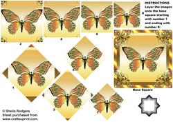 Golden Butterfly 3 Star Pyramid