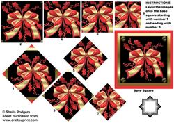 Holly and Bow Star Pyramid