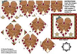 Gingerbread Gold Star Pyramid