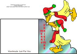 Christmas Goose Cut and Fold