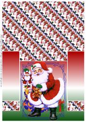 Santa Claus Column Fold