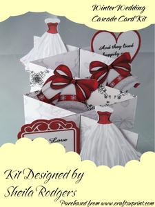Winter Wedding Cascade Card Kit