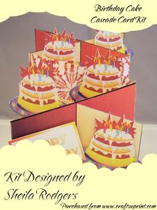 Birthday Cake Cascade Card Kit