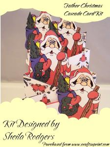 Father Christmas Cascade Card Kit