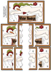 Winter Blessings Snowman