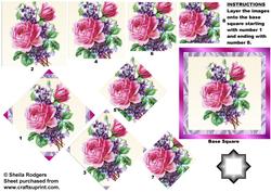 Roses and Violets Star Pyramid