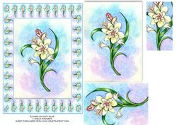 Flower on Misty Blue