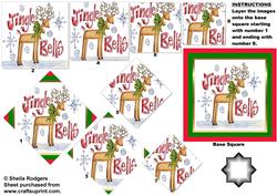 Jingle Bells Reindeer Star Pyramid