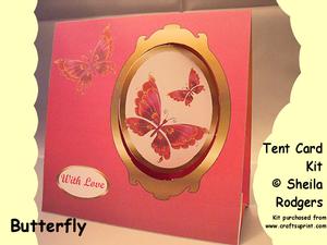 Butterfly Tent Card Kit
