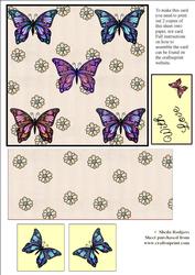 Butterflies Exploding Card