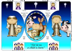 The Nativity Oval Pop Out