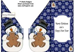 Snowman with Gingergread Teardrop
