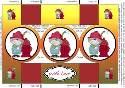 Fire Station Kitty Circle Pop Out