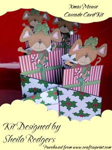 Xmas Mouse Cascade Card Kit