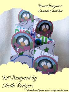 Round Penguin 2 Cascade Card Kit
