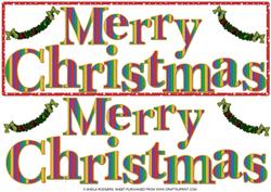 Large Dl Merry Christmas