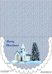 Scalloped Winter Church 2