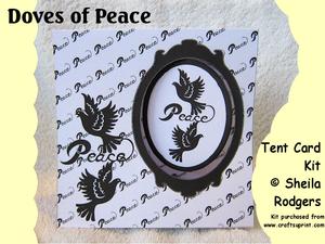 Doves of Peace Tent Card Kit
