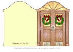 Christmas Doors Cut and Fold
