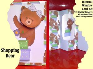 Shopping Bear Internal Window Card Kit