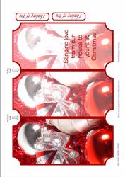 Red Xmas Baubles Tri-fold