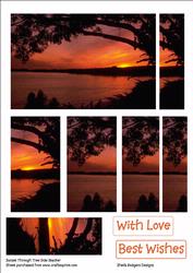 Sunset Through Tree Side Stacker