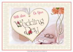Wedding Day Roses and Lace