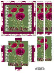 Wine Roses Panels