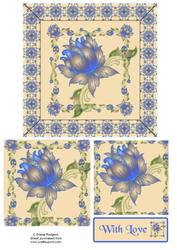 Framed Blue Flowers