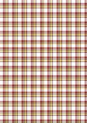 Tartan/plaid 8 in Reds, Yellows. Greens and White
