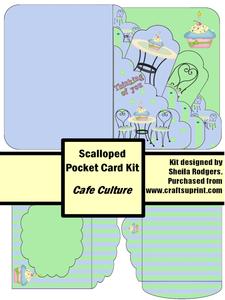 Cafe Culture Scalloped Pocket Card Kit