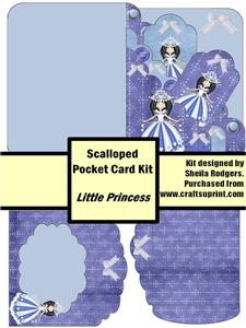 Little Princess Scalloped Pocket Card Kit