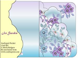 Ice Garden Scalloped Pocket Card Kit